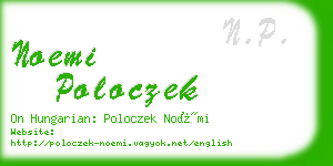 noemi poloczek business card